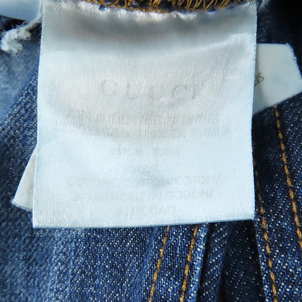 実際に弊社で買取させて頂いたGUCCI/グッチ インディゴデニムパンツ 44の画像 5枚目