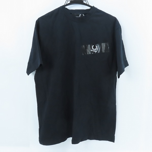 実際に弊社で買取させて頂いたRAF SIMONS×FRED PERRY/ラフシモンズ×フレッドペリー 胸ロゴ 半袖Tシャツ/38