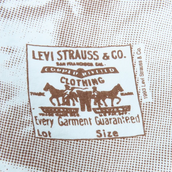 実際に弊社で買取させて頂いたLevi's/リーバイス 90S/USA製 プリント半袖Tシャツ Mの画像 4枚目