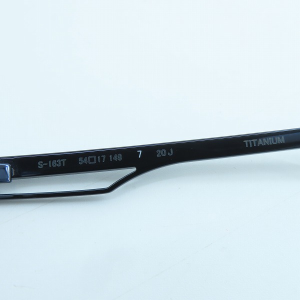 実際に弊社で買取させて頂いた999.9/フォーナインズ メガネフレーム アイウェア S-163Tの画像 5枚目