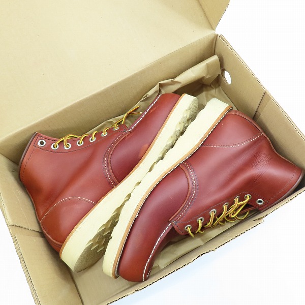 実際に弊社で買取させて頂いたRED WING/レッドウィング アイリッシュセッターモックトゥブーツ 9106 8Dの画像 8枚目