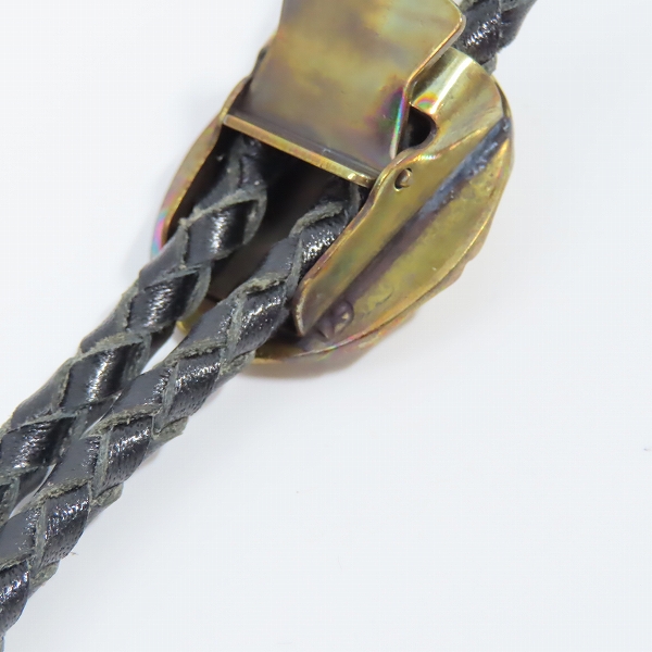 実際に弊社で買取させて頂いた（4）GANGSTERVILLE×Galcia/ギャングスタービル×ガルシア G ループタイ/ボロタイ/ブラス/シルバーの画像 4枚目