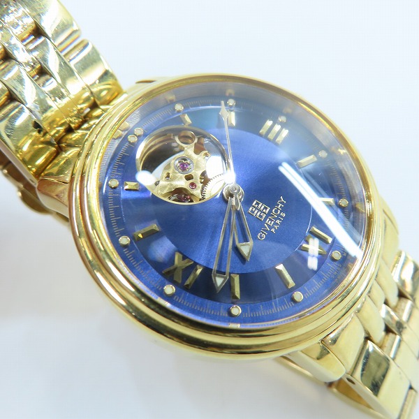 実際に弊社で買取させて頂いたGIVENCHY/ジバンシー 自動巻 腕時計/ウォッチ 1-849の画像 7枚目