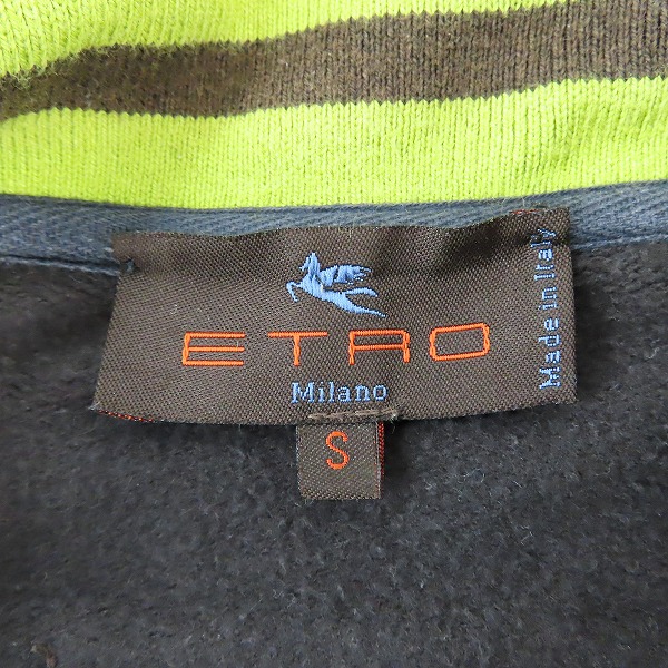実際に弊社で買取させて頂いたETRO/エトロ ジップアップ スウェットブルゾン Sの画像 2枚目