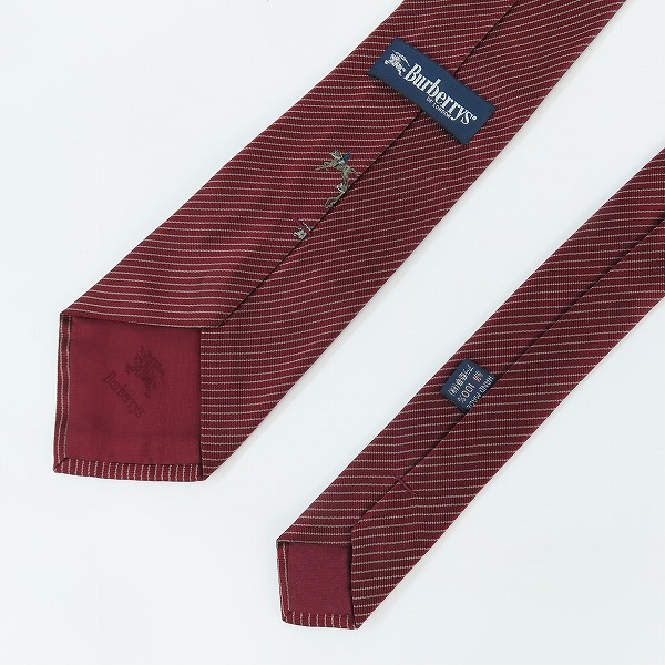 実際に弊社で買取させて頂いたBurberrys/バーバリーズ 刺繍/斜線柄 ネクタイの画像 2枚目