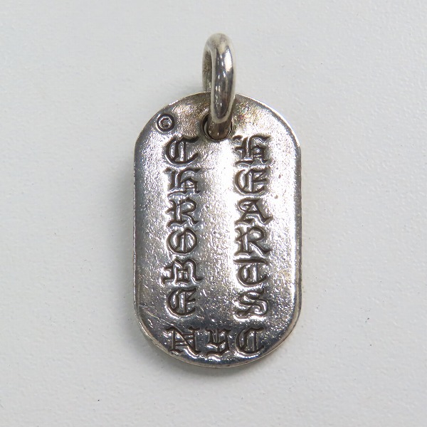 実際に弊社で買取させて頂いたCHROME HEARTS/クロムハーツ D TAG SML LTD NYC/ニューヨーク限定 スモールドッグタグ ペンダントトップの画像 1枚目