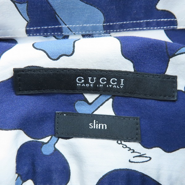 実際に弊社で買取させて頂いた【JPタグ】GUCCI/グッチ 総柄長袖シャツ 309114 Z4474/15/38の画像 2枚目