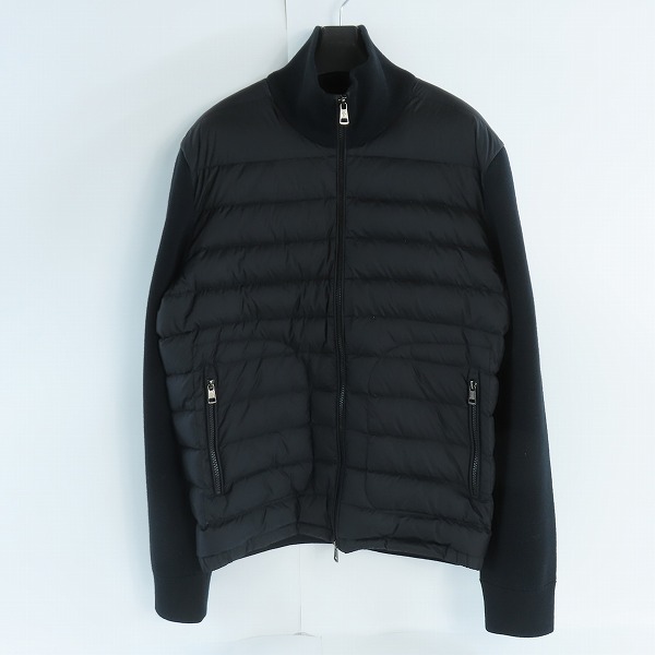 実際に弊社で買取させて頂いた【JPタグ】MONCLER/モンクレール CARDIGAN TRICOT ニット切替 ダウンジャケット H20919B50700 A9341/L