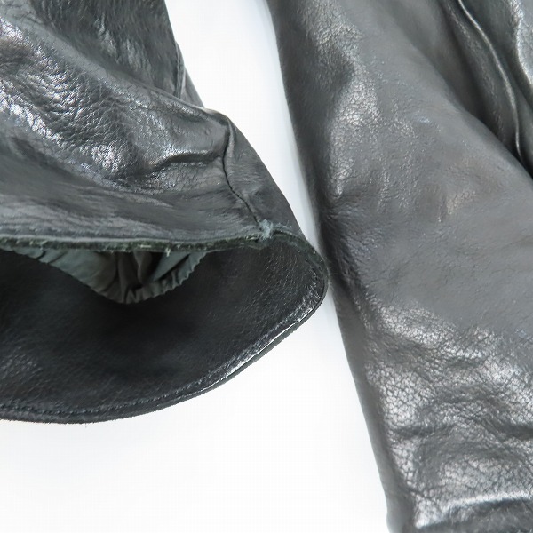 実際に弊社で買取させて頂いたincarnation/インカネーション W COLLAR W ZIP BLOUSON ダブルカラー レザー ジャケット 1921-4658-NK-10/Mの画像 8枚目