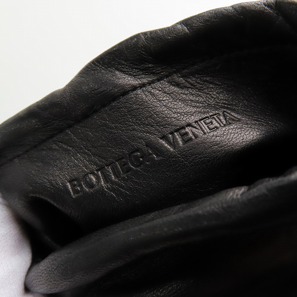 実際に弊社で買取させて頂いたBOTTEGA VENETA/ボッテガヴェネタ レザーグローブ 664022 VKLC1 2121の画像 4枚目