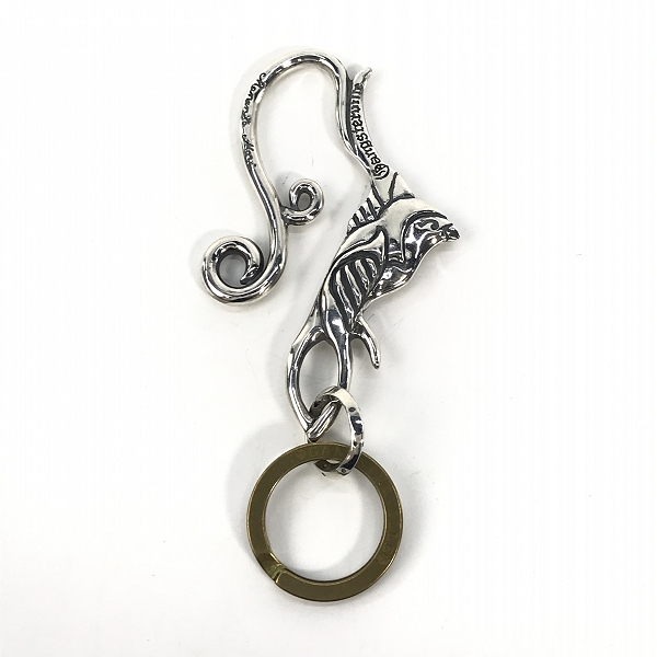 実際に弊社で買取させて頂いたGANGSTERVILLE×Galcia/ギャングスタービル×ガルシア スワロー キーホルダー シルバーの画像 2枚目