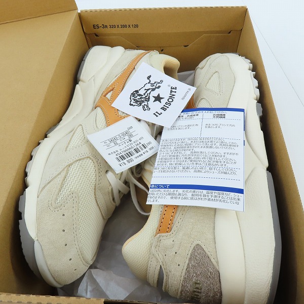 実際に弊社で買取させて頂いたMIZUNO×IL BISONTE/ミズノ×イルビゾンテ SKY MEDAL/スカイメダル スニーカー D1GG240201/28の画像 7枚目