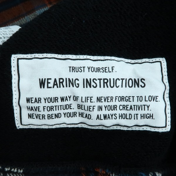 実際に弊社で買取させて頂いたMAISON MIHARA YASUHIRO/メゾン ミハラヤスヒロ 19AW SHIRT DOCKING PARKA/シャツドッキングパーカー A03PK591/48の画像 3枚目