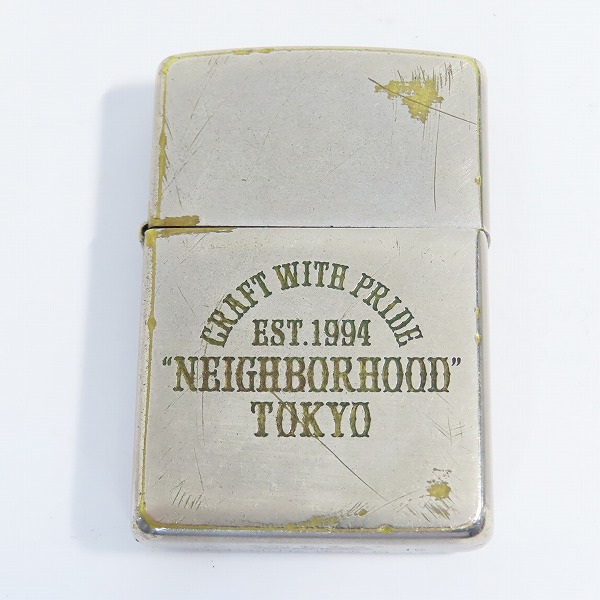 実際に弊社で買取させて頂いたZIPPO × NEIGHBORHOOD/ジッポー × ネイバーフッド エイジング加工 HOMETOWN PRIDE 2016年製