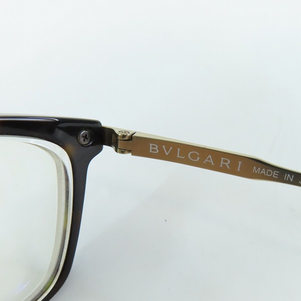 実際に弊社で買取させて頂いたBVLGARI/ブルガリ 度入り メガネフレーム/アイウェア 3040TD-504の画像 4枚目