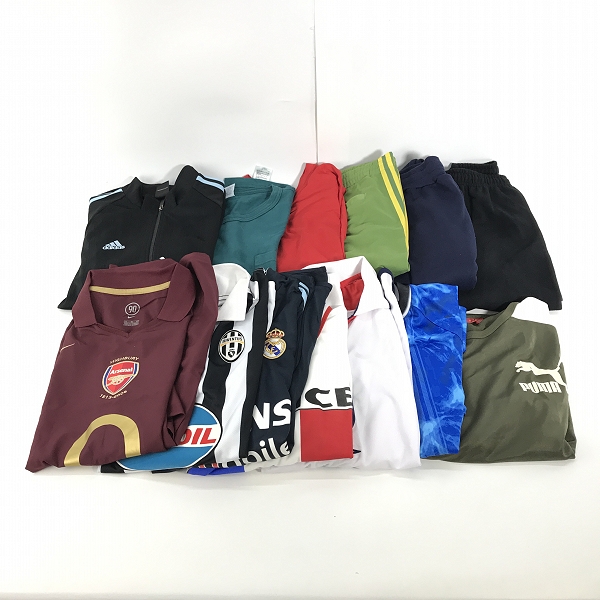 実際に弊社で買取させて頂いた【おまとめ】ナイキ/アディダス/チャンピオン 等 ジップアップジャケット/サッカーユニフォーム/スウェットパンツ 他