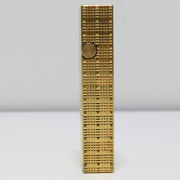 実際に弊社で買取させて頂いたdunhill/ダンヒル サイドローラー ガスライター ゴールドカラーの画像 2枚目