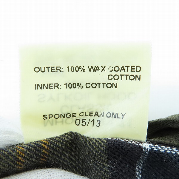 実際に弊社で買取させて頂いたBarbour/バブアー Classic Sylkoil Hood/クラシックシルコイルフード MHO0003OL71の画像 8枚目