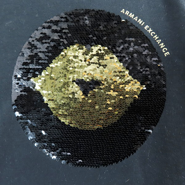 実際に弊社で買取させて頂いたARMANI EXCHANGE/アルマーニエクスチェンジ リバーシブルスパンコール スウェットトレーナー XSの画像 6枚目