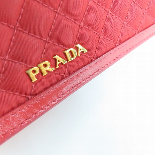 実際に弊社で買取させて頂いたPRADA/プラダ キルティング ラウンドファスナー長財布の画像 6枚目