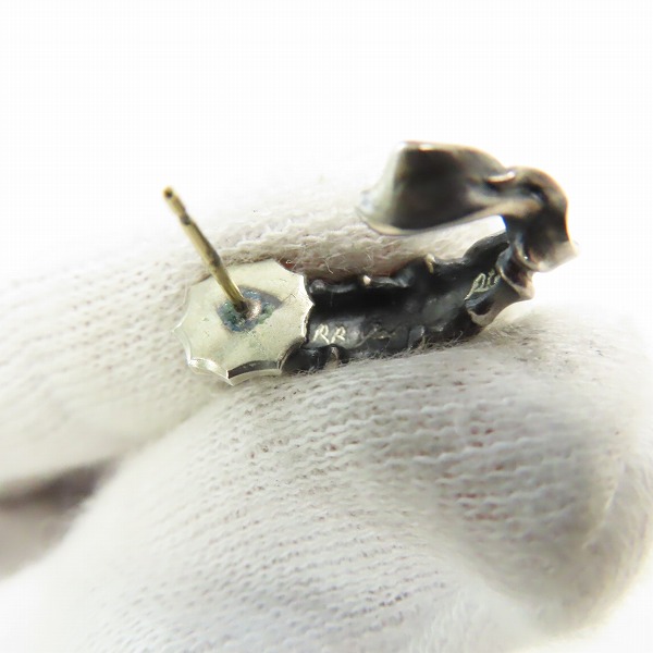 実際に弊社で買取させて頂いたNECROMANCE/ネクロマンス Rat Race/ラットレース スカルピアス 2点セットの画像 4枚目