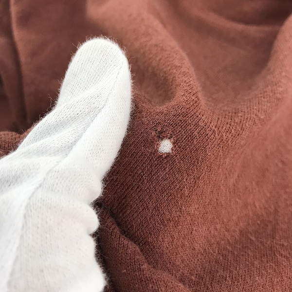 実際に弊社で買取させて頂いたMaison Martin Margiela/メゾンマルタンマルジェラ 15AW レザーエルボーパッチ ニット S50HA0588/Mの画像 6枚目