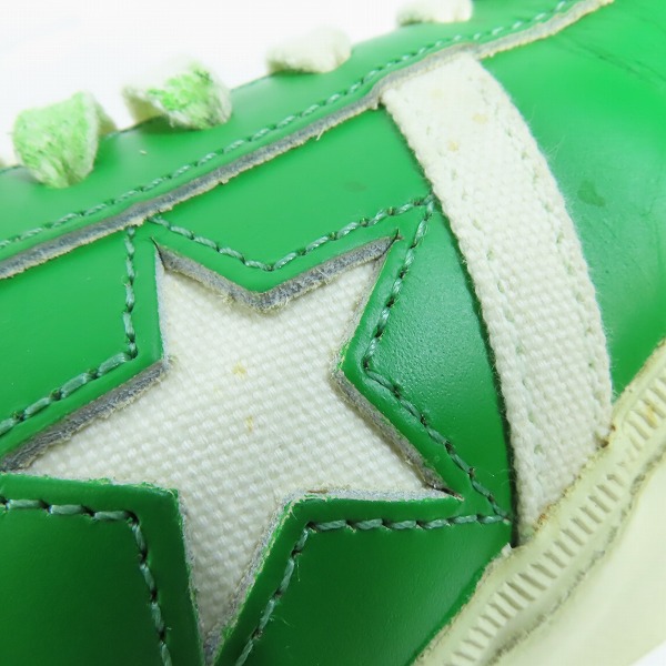実際に弊社で買取させて頂いた【難有り】CONVERSE/コンバース 90 JACK STAR OX ジャックスター GREEN WHITE /7.5の画像 8枚目