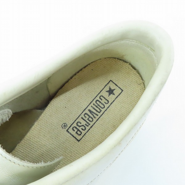 実際に弊社で買取させて頂いたCONVERSE/コンバース ローカットスニーカー ホワイト/9.5の画像 4枚目