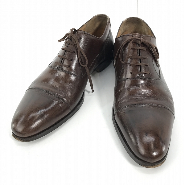 実際に弊社で買取させて頂いたMAGNANNI/マグナーニ プレーントゥ レザーシューズ 12227/41