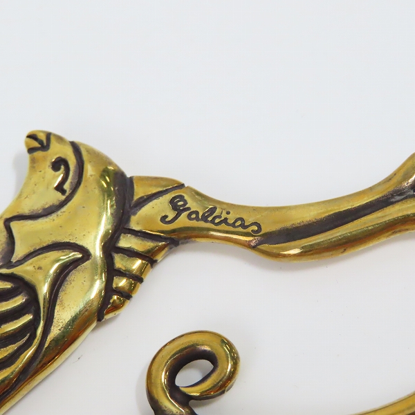 実際に弊社で買取させて頂いた（2）GANGSTERVILLE/ギャングスタービル × galcia/ガルシア スワローキーホルダー ブラスの画像 5枚目