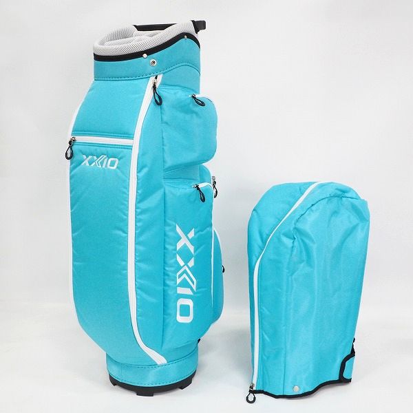 実際に弊社で買取させて頂いた【未使用】DUNLOP/ダンロップ XXIO/ゼクシオ GGC-X150W 9.5型 5分割レディース キャディバッグ ライトブルーの画像 1枚目