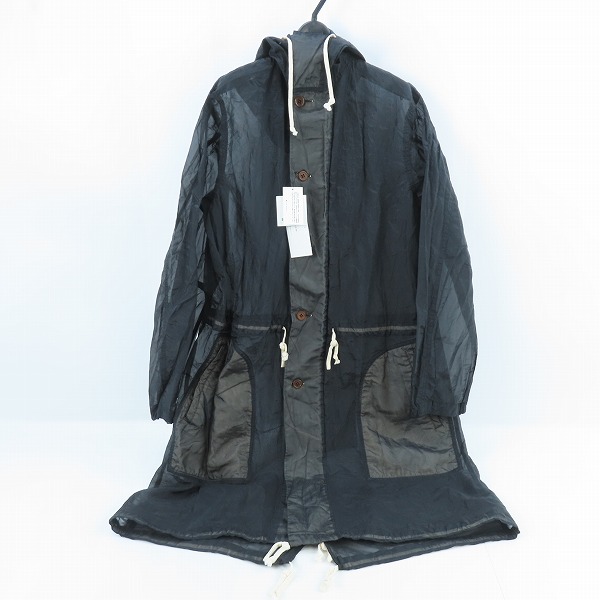 実際に弊社で買取させて頂いたBLACK COMME des GARCONS/ブラックコムデギャルソン 20AW/シースルーコート 1F-C001/L