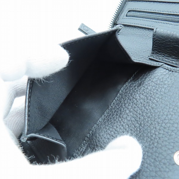 実際に弊社で買取させて頂いたMontblanc/モンブラン ラウンドジップ レザー サイフ/マルチケースの画像 4枚目