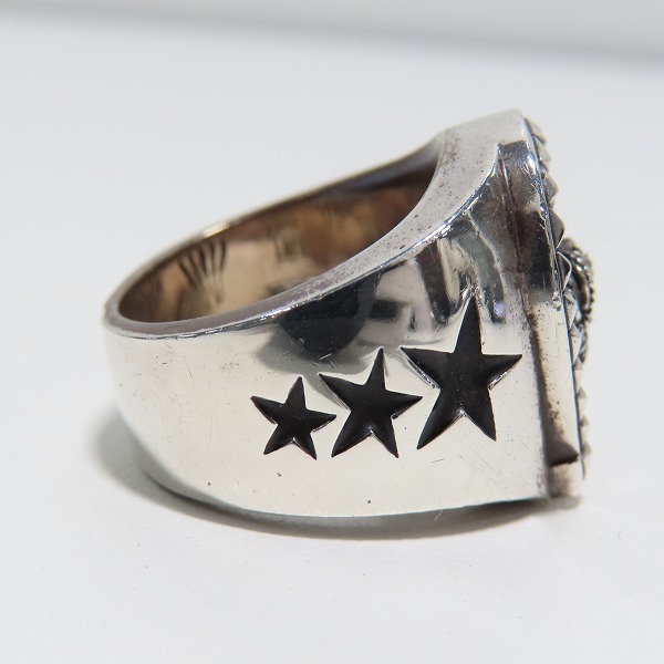 実際に弊社で買取させて頂いたJustin Davis/ジャスティンデイビス ラックスター/クラウンリング SRJ267/15号の画像 4枚目