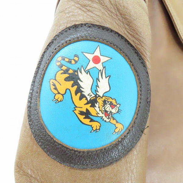 実際に弊社で買取させて頂いたBUZZ RICKSON'S/バズリクソンズ TYPE A-2 フライングタイガー フライトジャケット BR80563 40の画像 7枚目