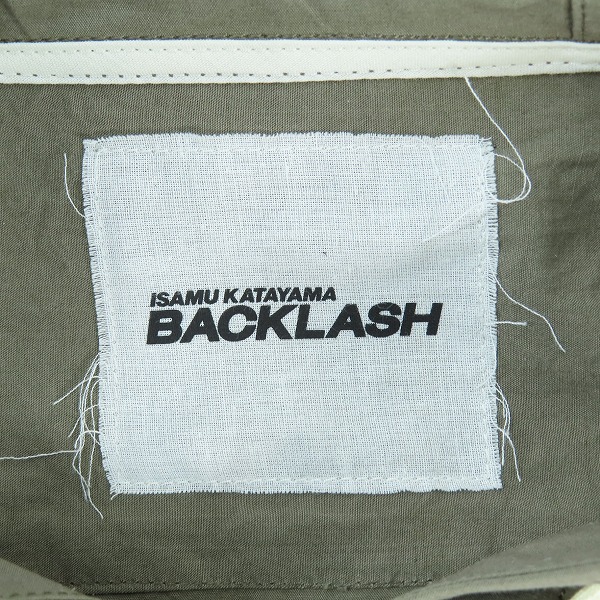 実際に弊社で買取させて頂いたISAMUKATAYAMA BACKLASH/バックラッシュ DENSITY フロントファスナープルオーバーフーディーパーカー 1885-03 Mの画像 2枚目
