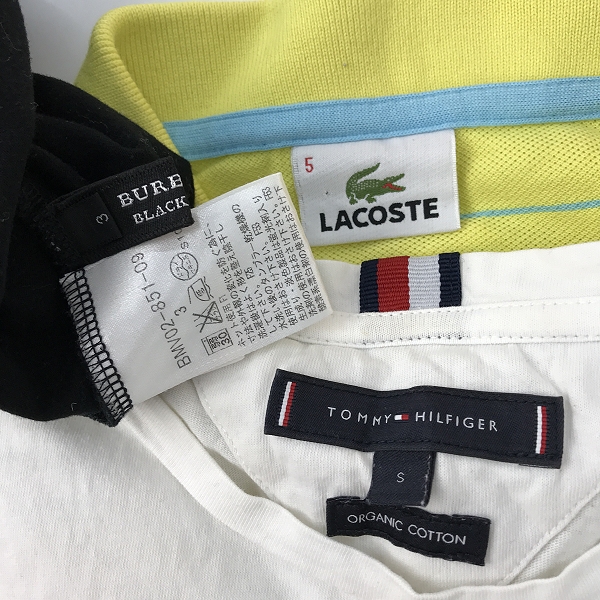 実際に弊社で買取させて頂いた【おまとめ】バーバリー/ラコステ/トミーヒルフィガー 等 Tシャツ/ポロシャツ 他の画像 1枚目