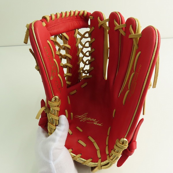 実際に弊社で買取させて頂いたRawlings/ローリングス HYPER TECH COLOR SYNC 軟式 外野手 グローブ GR4HTCY719の画像 3枚目