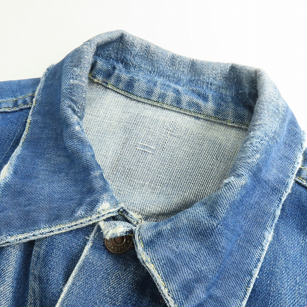 実際に弊社で買取させて頂いたLevi's/リーバイス ビッグE/ボタン裏刻印D デニムジャケット/ジージャンの画像 2枚目