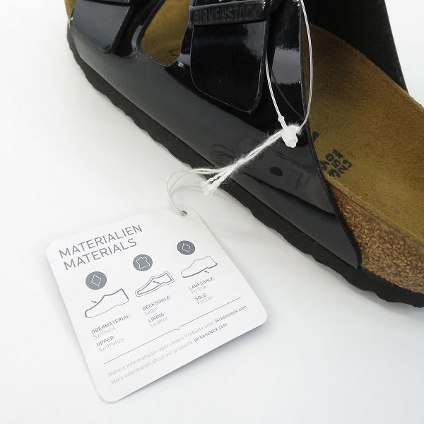 実際に弊社で買取させて頂いた【未使用】BIRKENSTOCK/ビルケンシュトック Arizona/アリゾナ サンダル エナメル 25の画像 9枚目