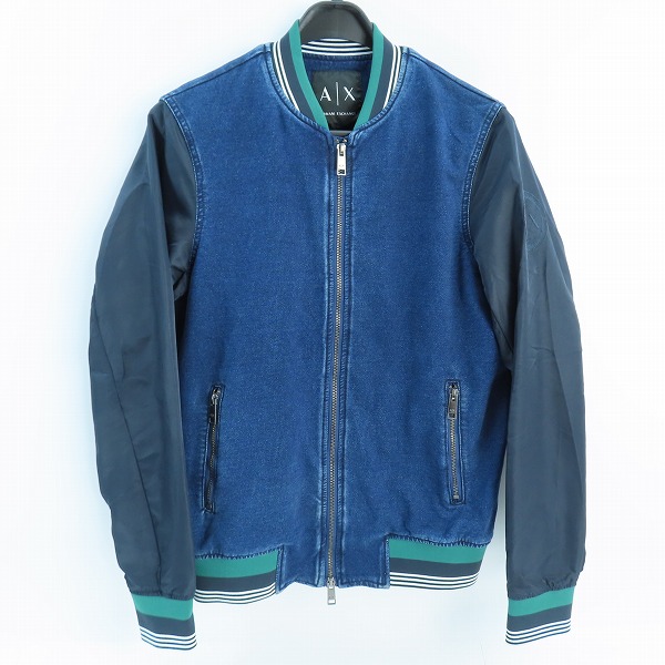 実際に弊社で買取させて頂いたARMANI EXCHANGE/アルマーニエクスチェンジ デニムブルゾン/スタジャン/S
