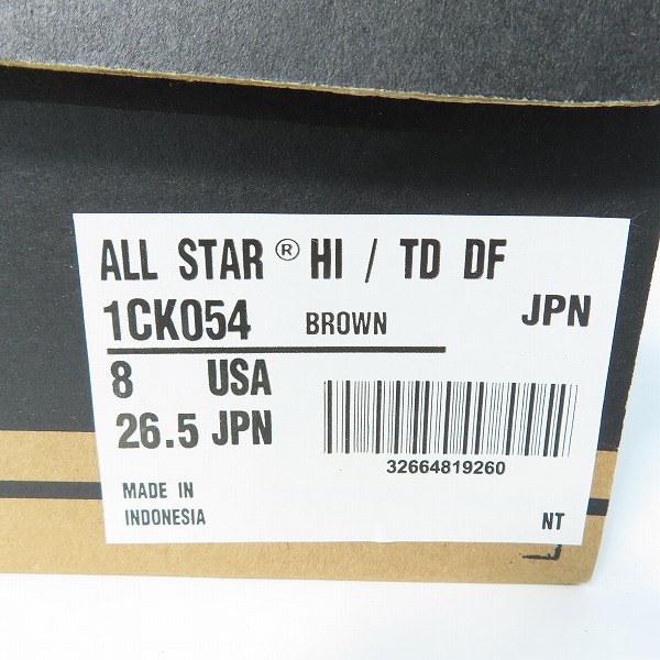 実際に弊社で買取させて頂いたCONVERSE×Disney/コンバース×ディズニー Duffy ALL STAR HI/ダッフィー オールスター/1CK054/ 26.5の画像 9枚目