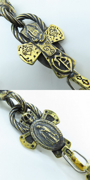 実際に弊社で買取させて頂いたGANGSTERVILLE×Galcia/ギャングスタービル×ガルシア DEVIL/デビル ウォレットチェーン ブラス/真鍮の画像 5枚目