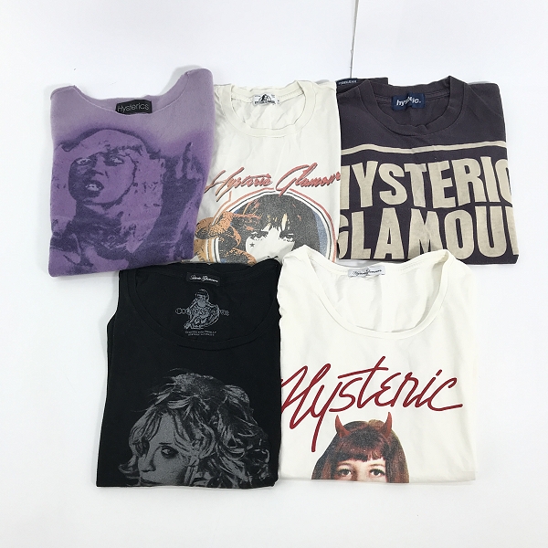 実際に弊社で買取させて頂いた【おまとめ】HYSTERIC GLAMOUR/ヒステリックグラマー RELIEVES TENSION 等 Tシャツ/ノースリーブニット メンズ/レディース