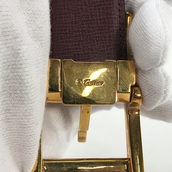 実際に弊社で買取させて頂いた【ギャラ付】Cartier/カルティエ タンク アメリカン リバーシブル ベルトの画像 4枚目