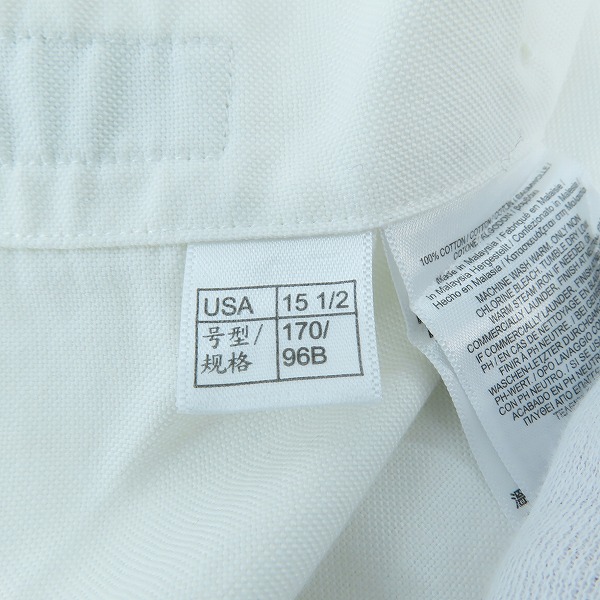 実際に弊社で買取させて頂いたBrooks brothers/ブルックスブラザーズ オックスフォードシャツ/15.5-34の画像 6枚目