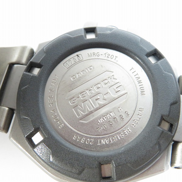 実際に弊社で買取させて頂いたG-SHOCK/Gショック メタルバンド MR-G 腕時計 MRG-120Tの画像 5枚目