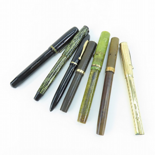 実際に弊社で買取させて頂いた【おまとめ品】SHEAFFER/シェーファー VACUUM SPECIAL ALLOY 塔 万年筆