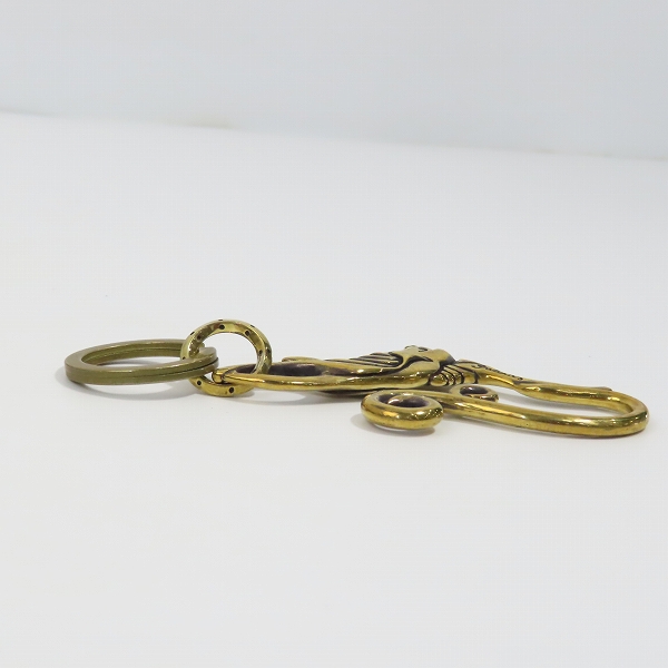 実際に弊社で買取させて頂いた（1）GANGSTERVILLE/ギャングスタービル × galcia/ガルシア スワローキーホルダー ブラスの画像 3枚目