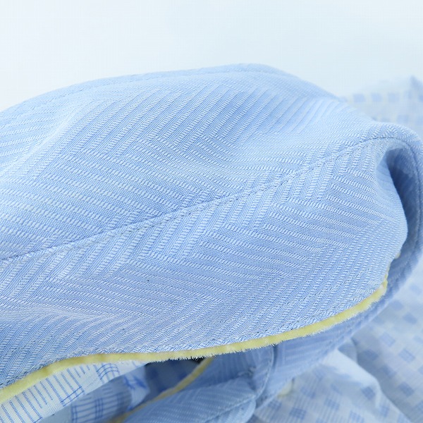 実際に弊社で買取させて頂いたETRO/エトロ 襟柄切替/刺繍総柄 長袖シャツ ブルー系 37の画像 5枚目